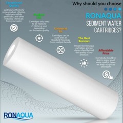 10″ Clear Standard Whole House Water Filter System 4 Sediment 50 Micron Filters