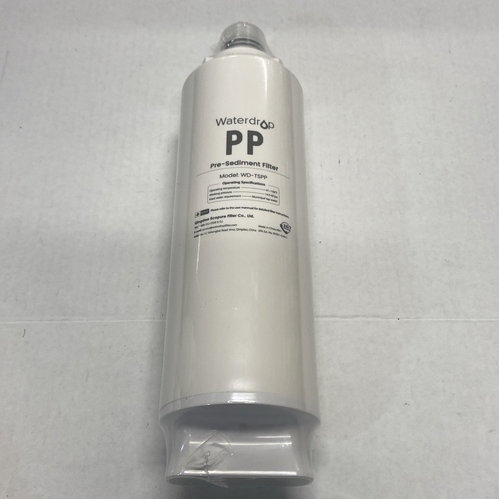 WATERDROP PP Pre-Sediment Filter Model: WD-TSPP Under Sink Water Filter NEW