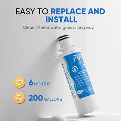 3-PACK PurePlus Refrigerator Water Filter RWF4700AC & Air Filters AF004 NEW/SEAL