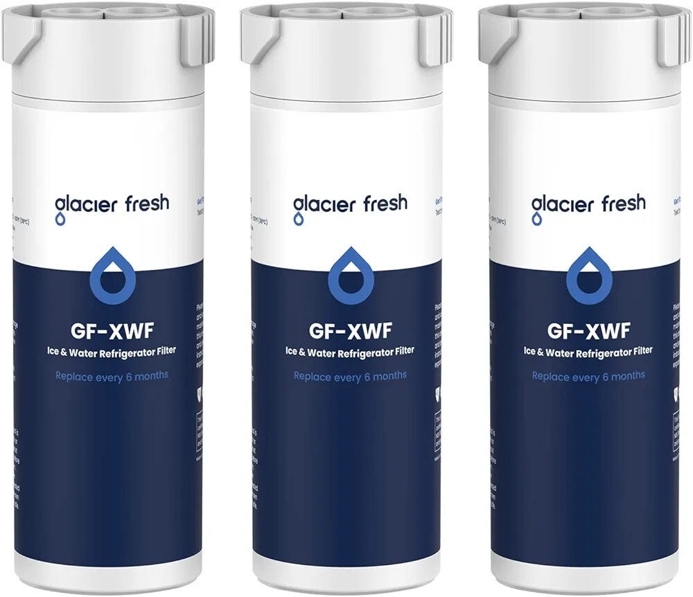 GLACIER FRESH XWF Replacement for GE XWF Refrigerator Water Filter Pack of 3