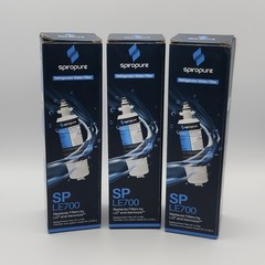 Spiropure SP LE700 Replacement Refrigerator Water Filters 3 Pack