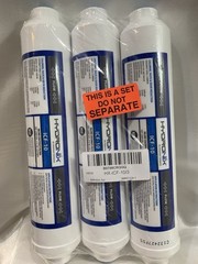 SET OF 3 Hydronix ICF-10 Inline Coconut Filter 2,000 Gal 1/4″ FNPT