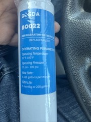 6 X BOGDA B0022 Refrigerator Water Replacement Filter For Pure Source Ultra 2