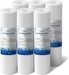 BLUERISE 5 Micron 10″ x 2.5″ Water Filter Replacement Whole House Sediment Home