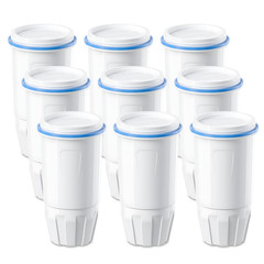 Water Filter Replacement Fit for Zero Pitcher and Dispenser ZR-001 ZR-017 9 Pack