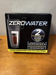 Zero Water 2 Pack Portable 5 Stage Filtration Travel Bottle Filters NEW SEALED