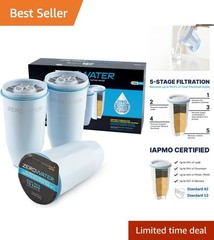 IAPMO Certified Replacement Filter 3-Pack – Reduces PFOA, PFOS, & Odors