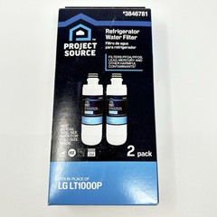 Project Source Refrigerator Water Filter L-5-2 Fits LG LT1000P 2-Pack 3846781