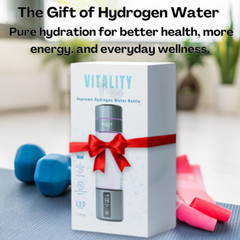 2 Pack Portable Hydrogen Water Bottle Generator 6K+ PPB SPE/PEM USB Rechargeable