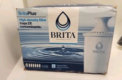Brita Plus Pitcher Replacement Filters 6 Pack High Density Genuine “Box Damage”