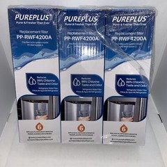 PUREPLUS PP-RWF4200A Replacement Refrigerator Water Filters x 3 Boxed NEW