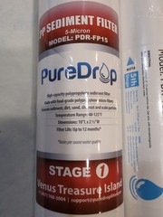 3 PureDrop Reverse Osmosis Water Filters SEALED RO 5th Stage, 1st & 2nd Stage