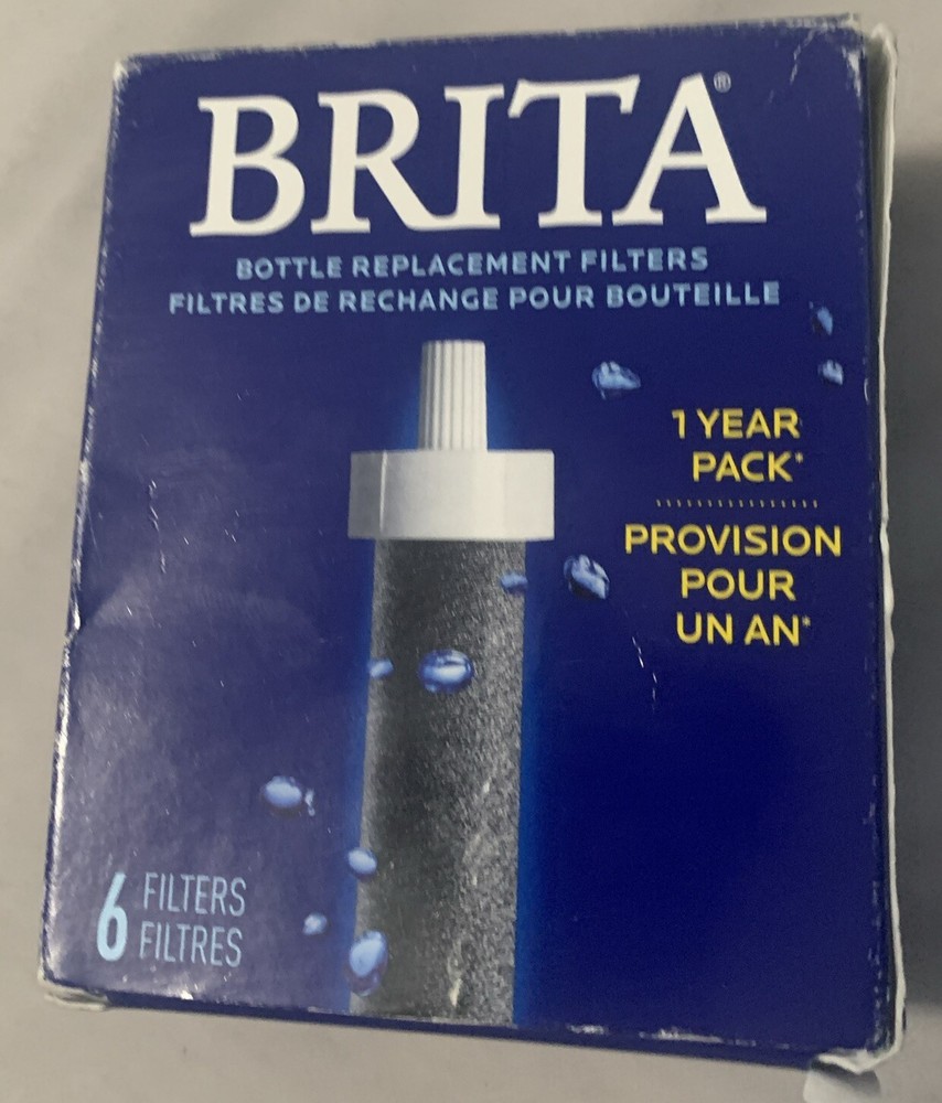 BRITA Bottle Replacement Filters 6 Filters 1 Year Pack (BRAND NEW)