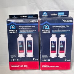 2-2 Packs Refrigerator Water Filters 3846785 Project Source NIB