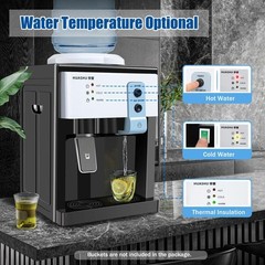 Gosangom 5 Gallon Water Cooler Countertop Electric Hot And Cold Water Dispenser
