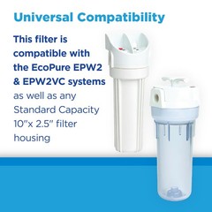 EPW2B Whole House Replacement Filter, 2 Count (Pack of 1), White