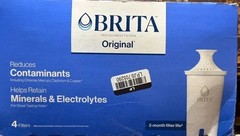 4 PACK Brita Standard Water Filter Pitchers Dispensers BPA-Free *Open Box*