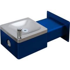 NEW! Outdoor Wall Mount Drinking Fountain, Blue!!