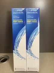 Lot of 2 Icepure RWF1000A Refrigerator Water Filter New, Sealed
