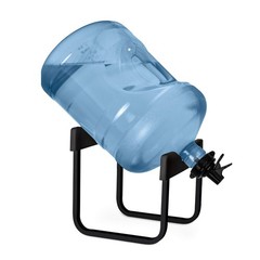 Brio Stainless Steel 3-5 Gallon Water Jug Stand and 2 Gallon», Black