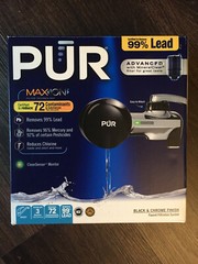 PUR Maxion Faucet Filtration System Black & Chrome Finish PFM200B Brand New MINT
