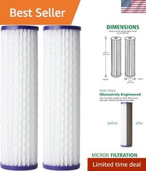 Reliable Whole House Sediment Filter Cartridges – 2 Pack, Easy to Install