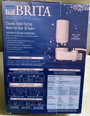 Brita Basic Faucet Mount Water Filter System White Reduces Lead & Chlorine New