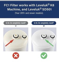 PERCOLA FC1 F8 HG N Water Filter Compatible with Enagic Leveluk F8 HG N Filters
