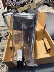 Brita Extra Large Ultramax 27-cup Black Water Dispenser With 1 Standard Filter