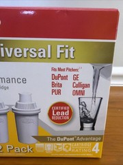 DuPont High Performance Pitcher Cartridge Filter Fit Brita Pur Culligan WFPTC102