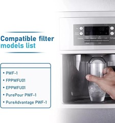 1~4 Pack Frigidaire PWF-1 FPPWFU01 Refrigerator PurePour Water &Ice Filter,US
