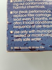 (2)Instapure Water filter Pik Model R-2C Replacement Faucet Filter Cartridge 3mn