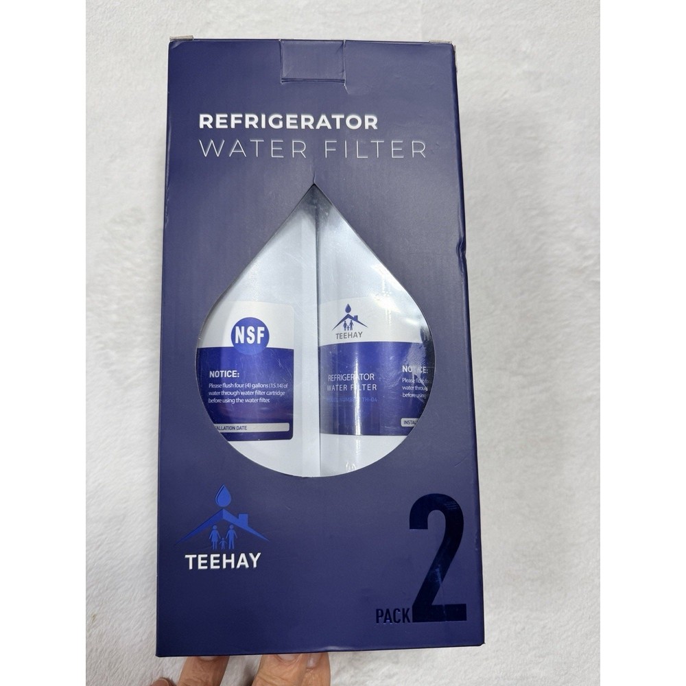 TEEHAY Refrigerator Water Filter Model TH-04 Sealed2 Pack Replacement WF3CB