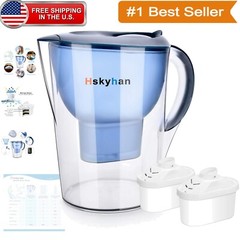 3.5L Alkaline Water Filter Pitcher – Remove Odors & Fluoride, Eco-Friendly