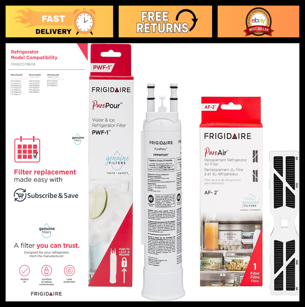 Water & Air Filter Combo Kit – Compatible with PWF-1 & AF-2 – PurePour & PureAir