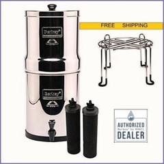 Royal Berkey® Water Filter w 2 Black Berkey® Filters and Stainless Steel Stand