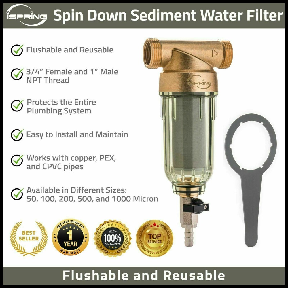 Universal Water Pre-Filter System / Whole House Spin Down Sediment Water Filter