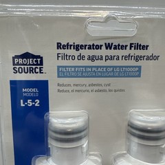 Refrigerator Water Filter 2-Pack LG LT1000P Compatible Project Source [G3A]