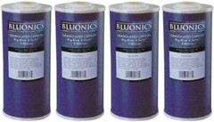 Bluonics 4 (GAC) Granular Activated Carbon Water Filters 4.5″ x 10″ Cardridges