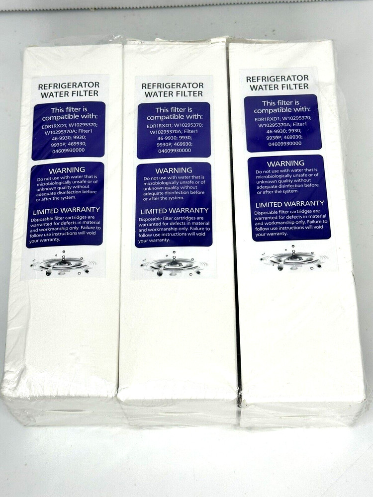 Lot of 3 Refrigerator Water Filter Replacement See Photos for Models