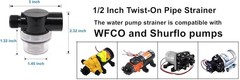 Water Pump Inline Strainer