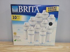 Brita Replacement Filters for Drinking Water Pitchers #35516 – Pack of 10