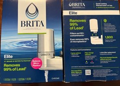 Brita Faucet Mount Water Filter System, Chrome.