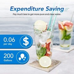ICEPURE XWF (𝐍𝐎𝐓 𝐗𝐖𝐅𝐄) Water Filter Replacement for GE XWF, WR17X30702