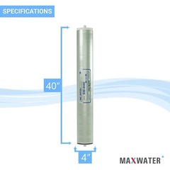 BW-4040HF Replaces Hydron 4″x 40″ 2400 GPD Brackish Water Reverse Osmosis BW4040