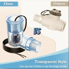 2Pack SS2 Float L Shape, AC Float with 3/4 Inch Adaptor and Wire, Water3776