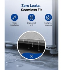 NOVETE EWF02 Water Filter Replacement PureSource Ultra II RWF0F 3-Pack
