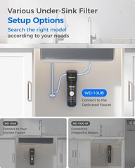 10UB under Sink Water Filter System, Reduces PFAS, PFOA/PFOS, Lead, Chlorine, Ba