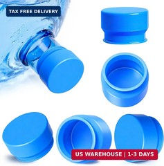 Gofriipai Upgraded 3 and 5 Gallon Water Jug Cap, Silicone Reusable Replacement C