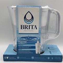 Brita Small 6 Cup Denali Water Filter Pitcher with 1 Brita Standard Filter New